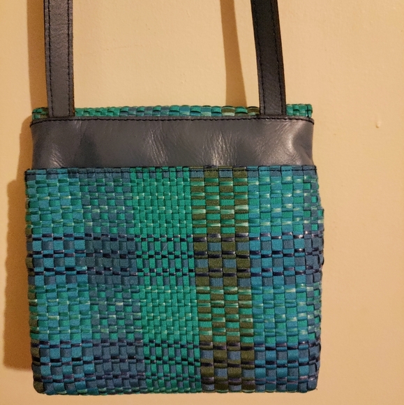 Patricia Nash Grenada ribbons & raffia crossbody - Picture 2 of 9